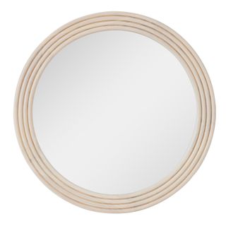 Mitchell wood round mirror